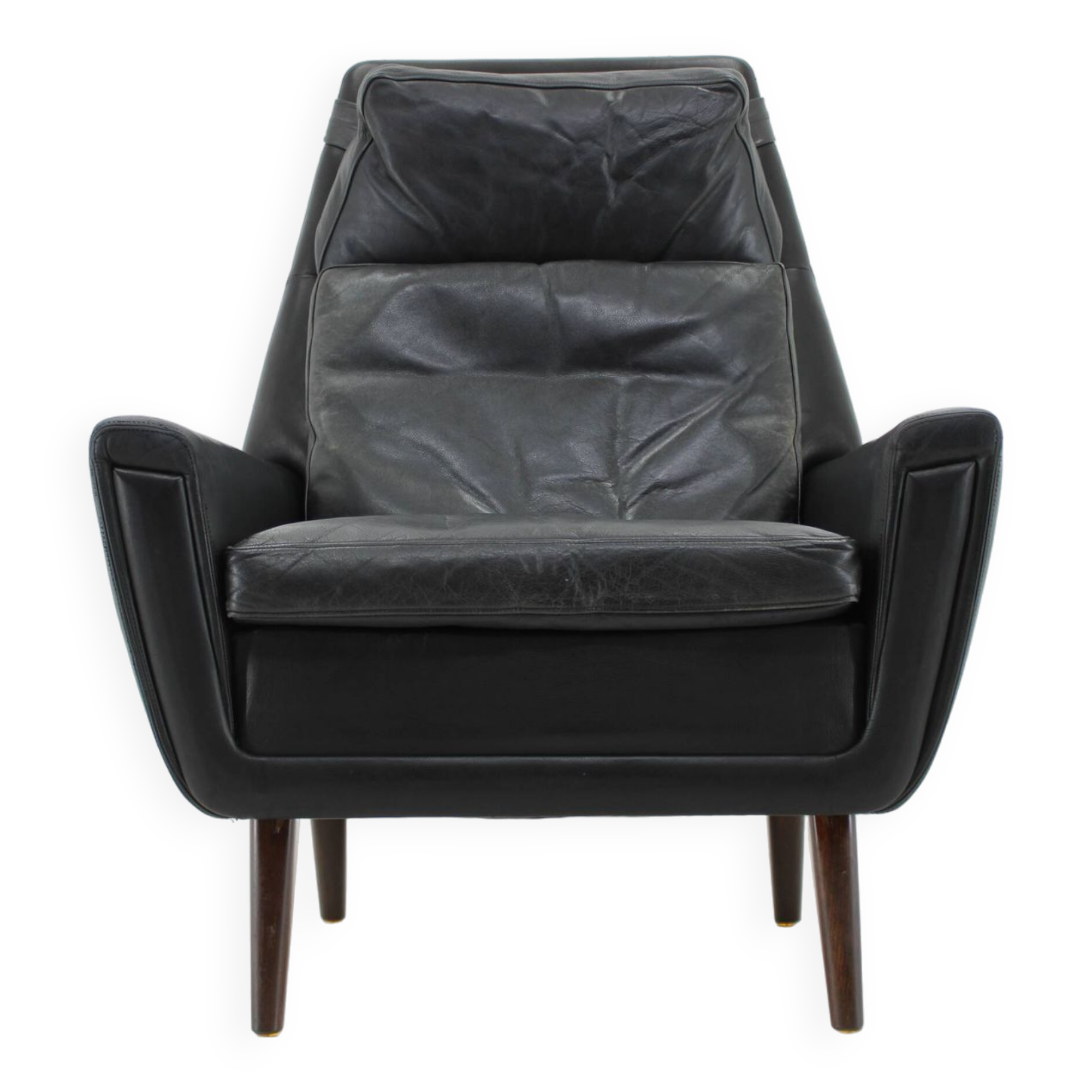 1970 Leather High Back Armchair , Denmark