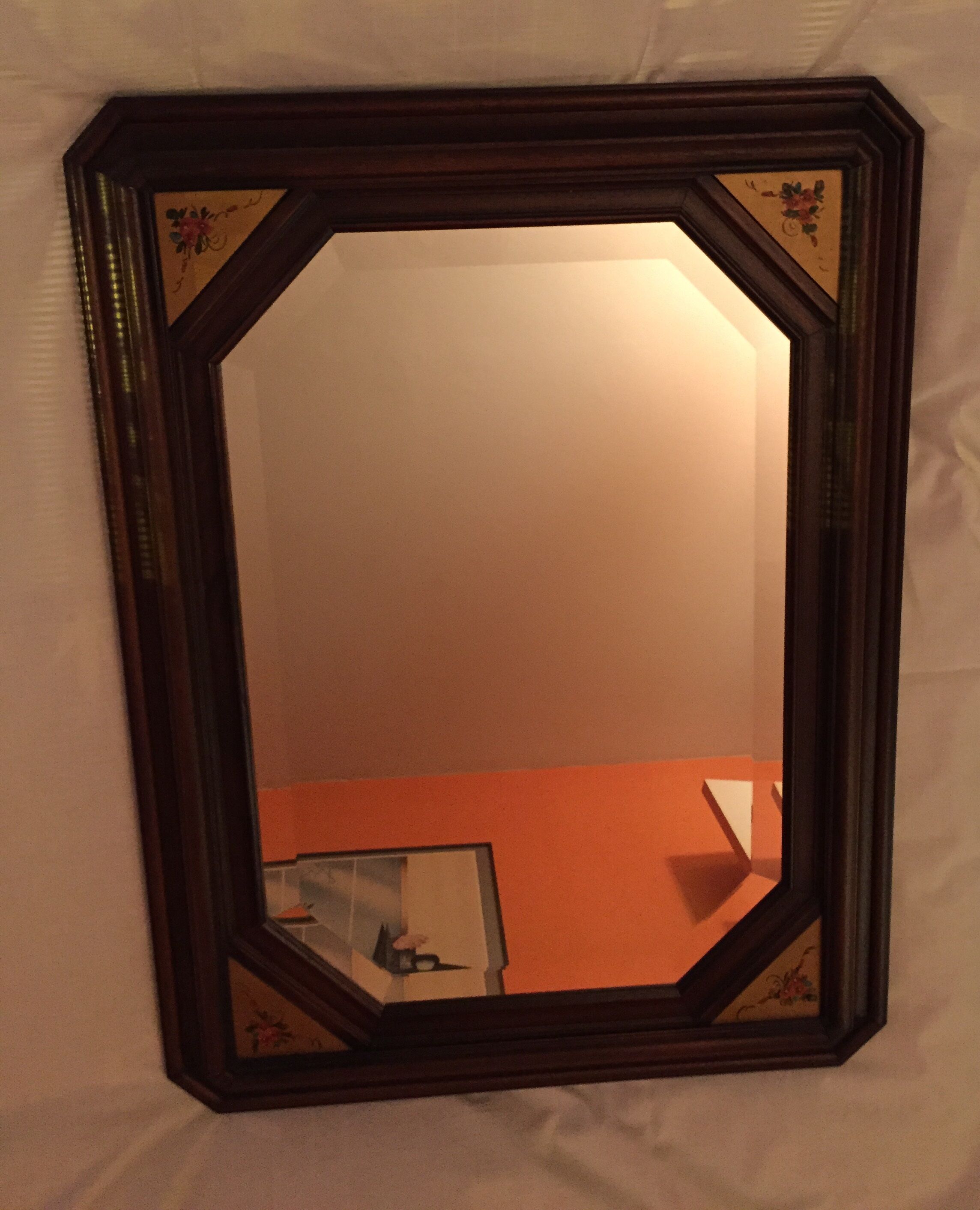 81 x 61 cm wooden mirror