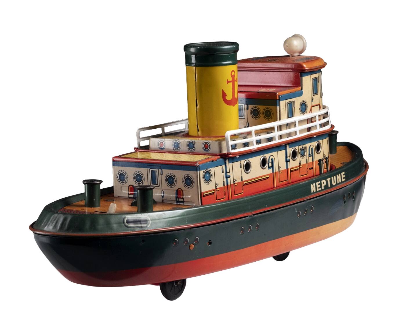 Tin Toy Tugboat, 1960s, Japan
