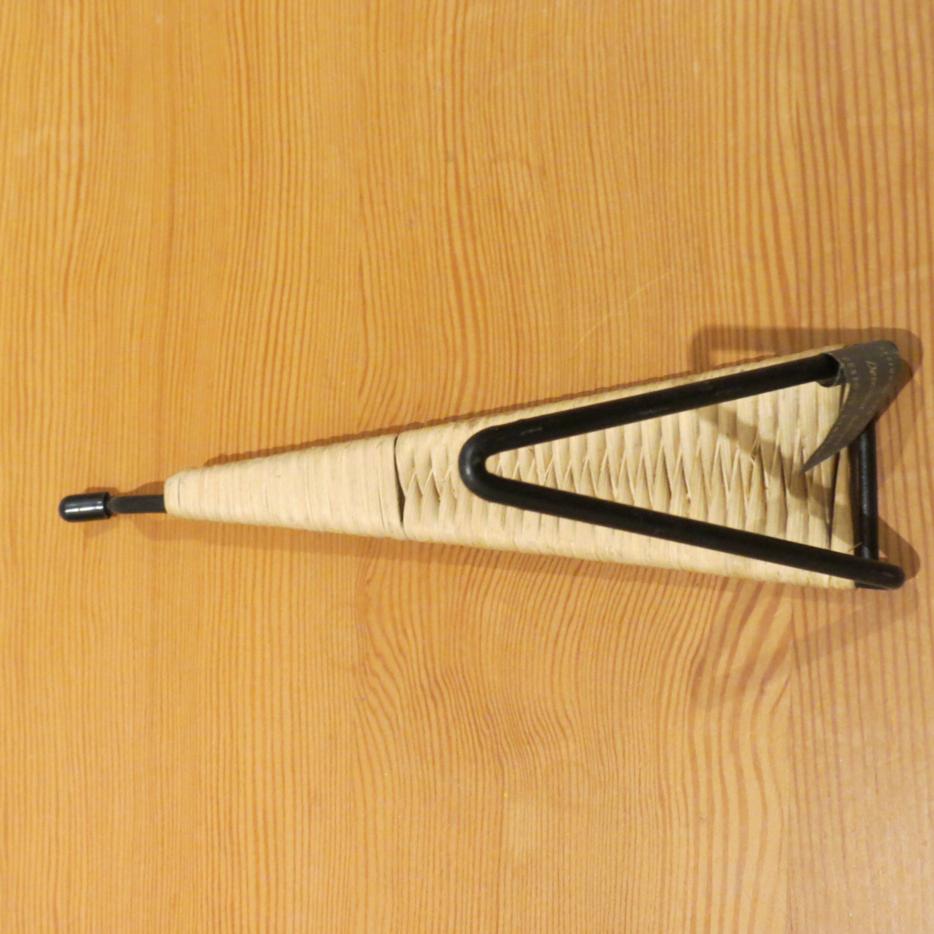 1960s Wall mounted Hanger Hook By Desmond Sawyer Rattan