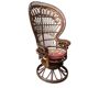 Emmanuelle rattan armchair Peacock 1960