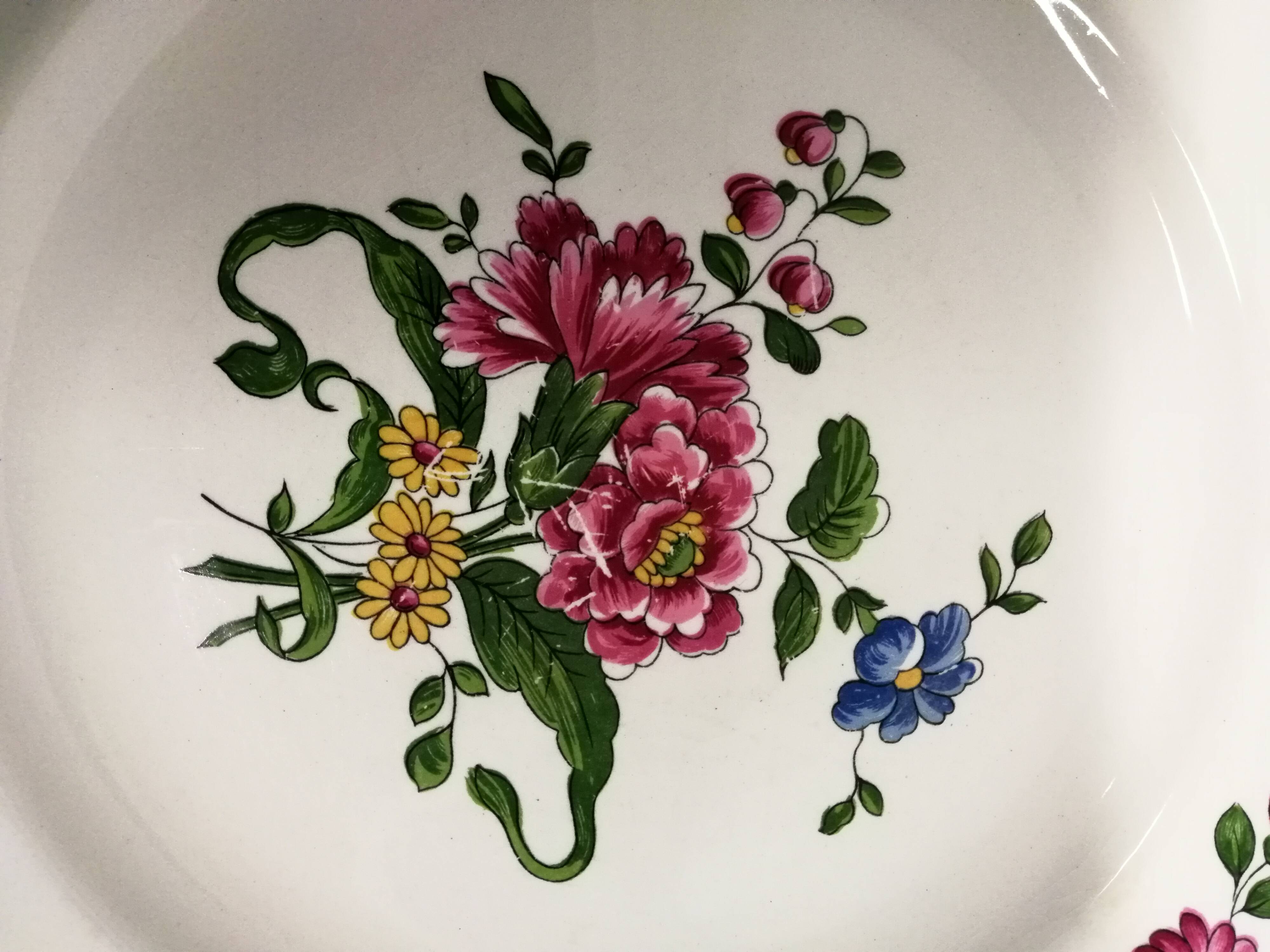 Old Saint Amand Plate Service 1713 France
