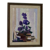 "  Still Life with Purple Flowers " by Reuben Hedin