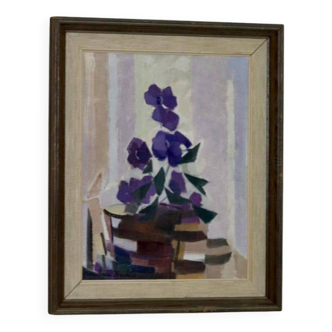 « Nature morte aux fleurs violettes » de Reuben Hedin
