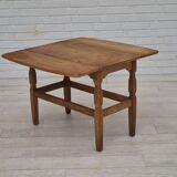 1970s, Danish design by Henning Kjærnulf for EG Kvalitetsmøbel, foldable sofa table, oak.