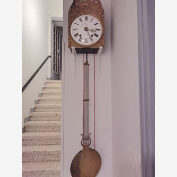 Ancienne Horloge pendule doré horlogerie de Mirepoix 
