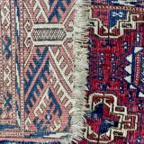 Hand-woven antique Russian Bukhara carpet 170x95cm.