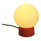 Vintage white opaline "Orange" living room bedside desk lamp