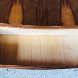 Art Deco chest of drawers in flambé walnut veneer circa 30's/ 40's