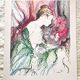 Art Print: 'Nude with Flowers' by Martí Carbó ~ Vintage 70s