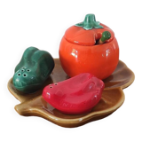 Barbotine Condiment Set