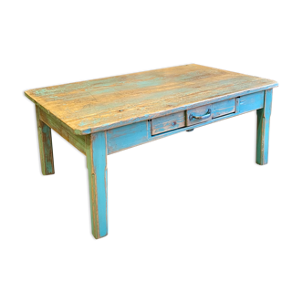 Vintage blue coffee table