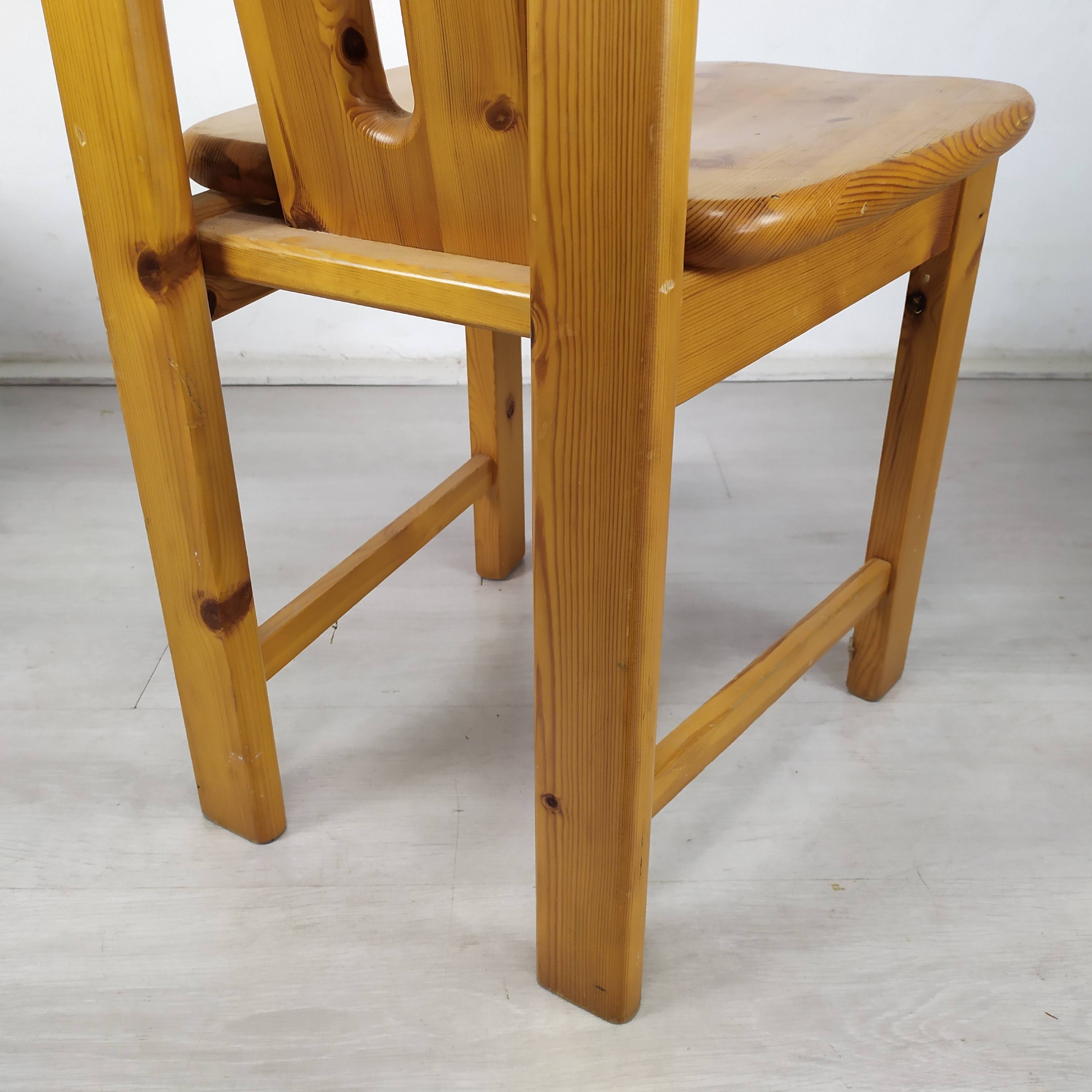 4 vintage pine chairs mountain shawl