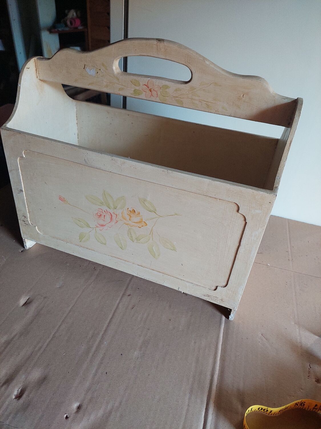 Wooden magazine door