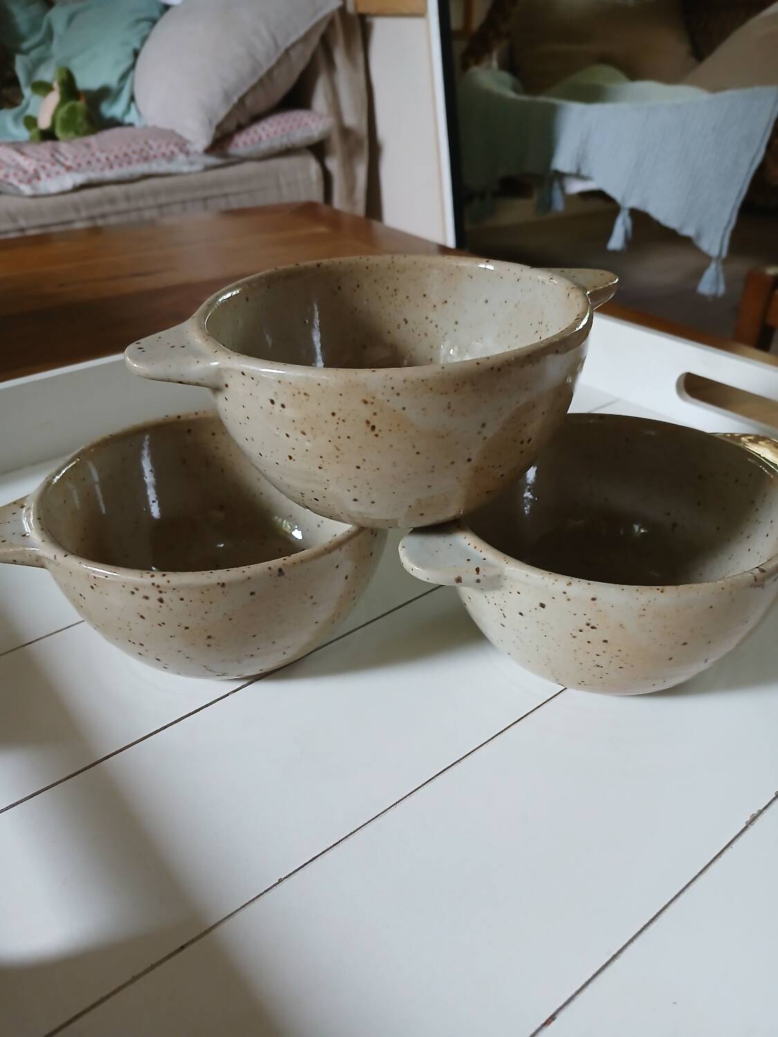 3 old ear bowls
