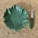 Beurrier en barbotine feuille et son couteau