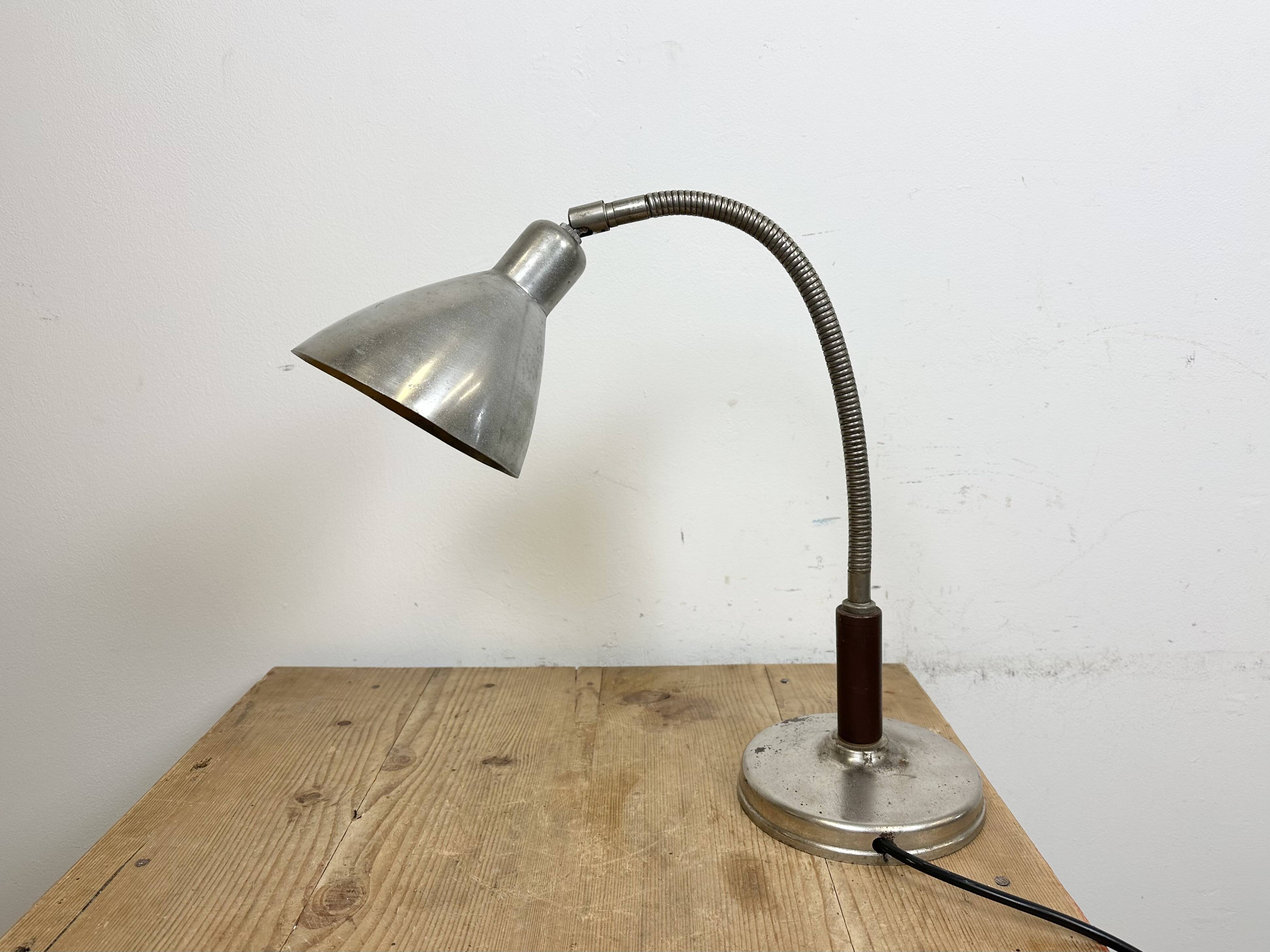 Vintage Gooseneck Table Lamp, 1950s