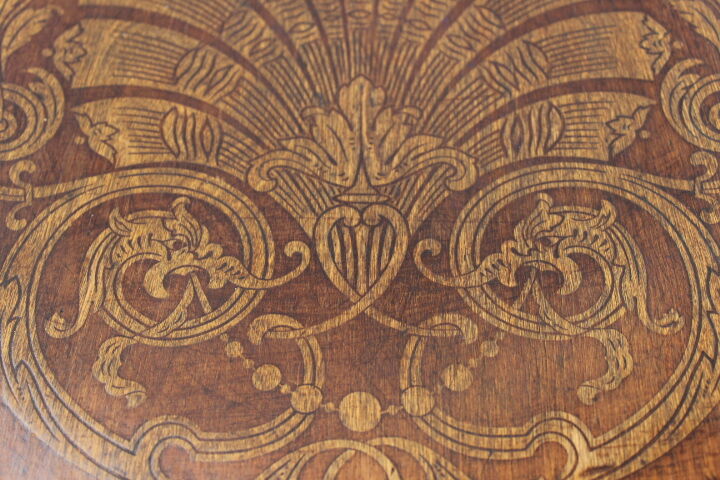 Mundus 42 pyrograved bistro chair