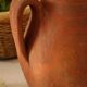Pied de lampe en terre cuite terracotta vintage