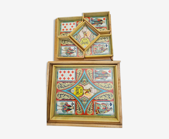 Jeu nain jaune boite bois déco chromo 1921