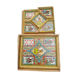 Game dwarf yellow box wood deco chromo 1921