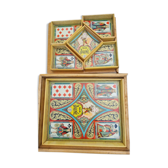 Jeu nain jaune boite bois déco chromo 1921