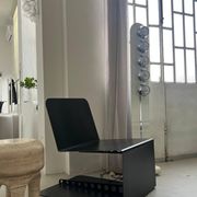 Lampadaire italien chromée sapce age "UfO" dans le style de Reggiani