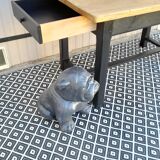 Table de ferme pieds carrés