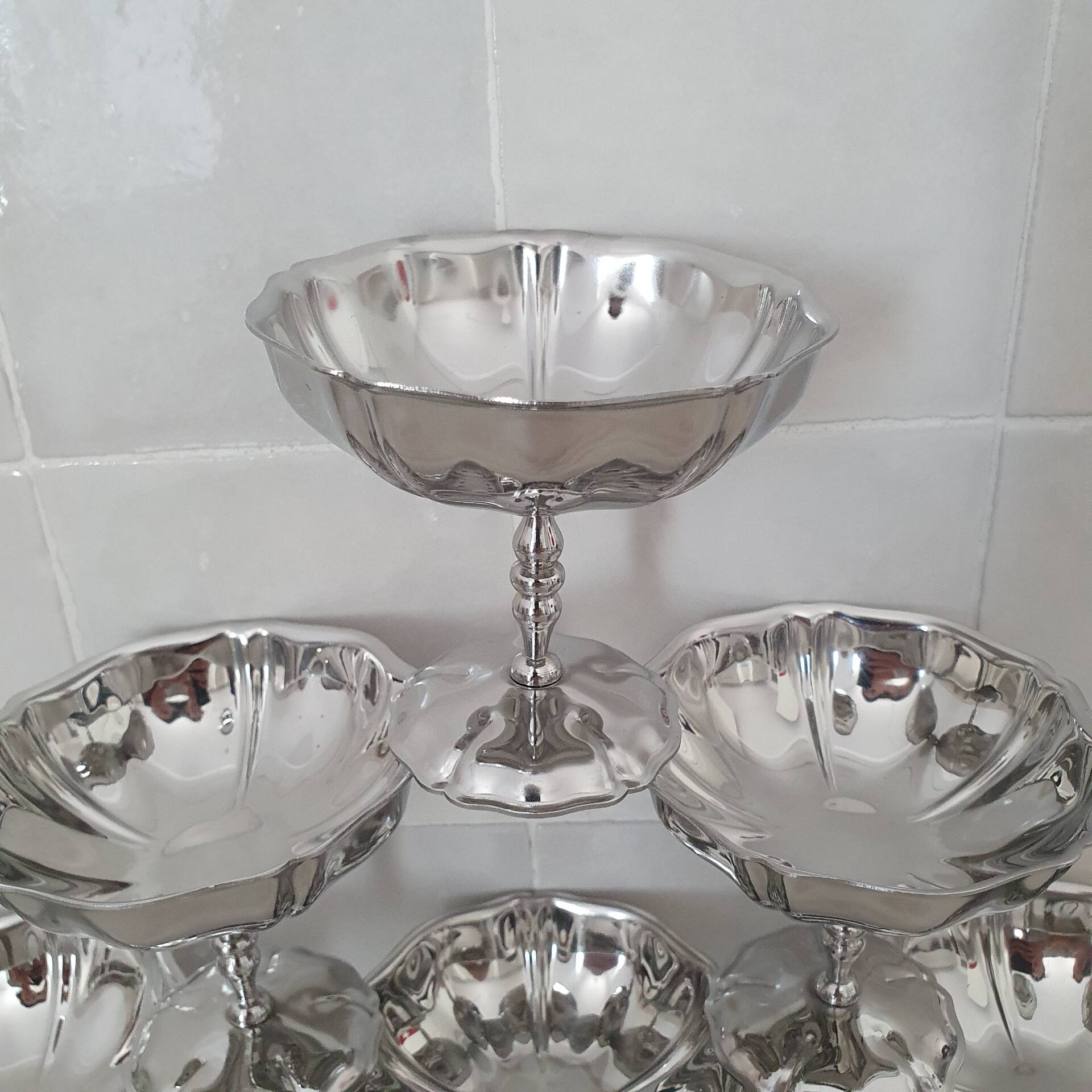 Coupes à dessert glace en inox