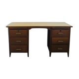 Administrative desk in oak and Formica 50