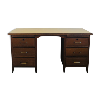 Administrative desk in oak and Formica 50