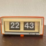 70's orange flip flap flash clock