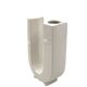 Space age U letter shaped solifleur vase, Marcel Radureau France 1970