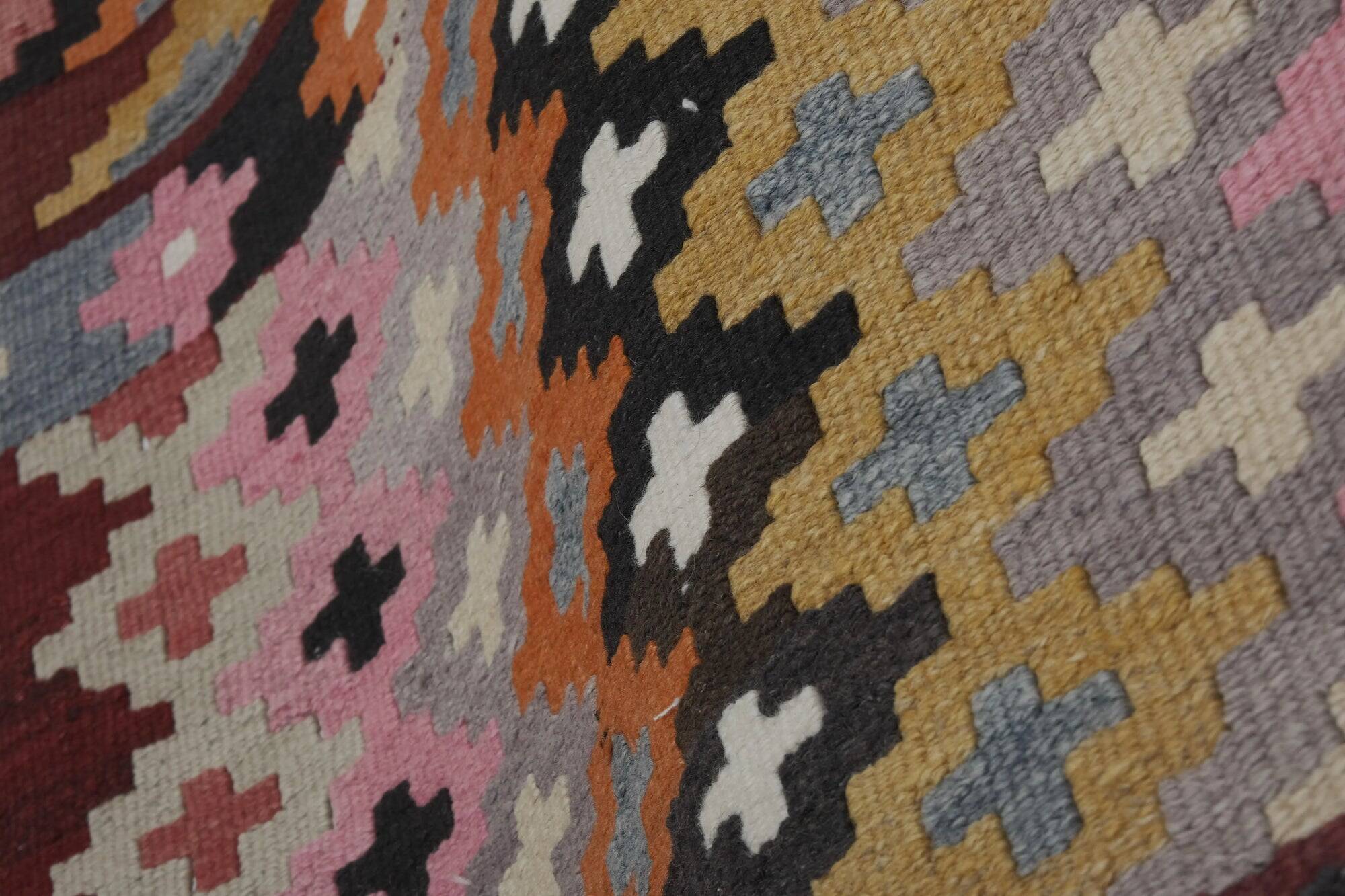 Vintage Turkish hallway rug 79x447 cm
