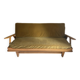 Vintage Scandinavian solid wood sofa bed – 1950s–1960s – Modern design