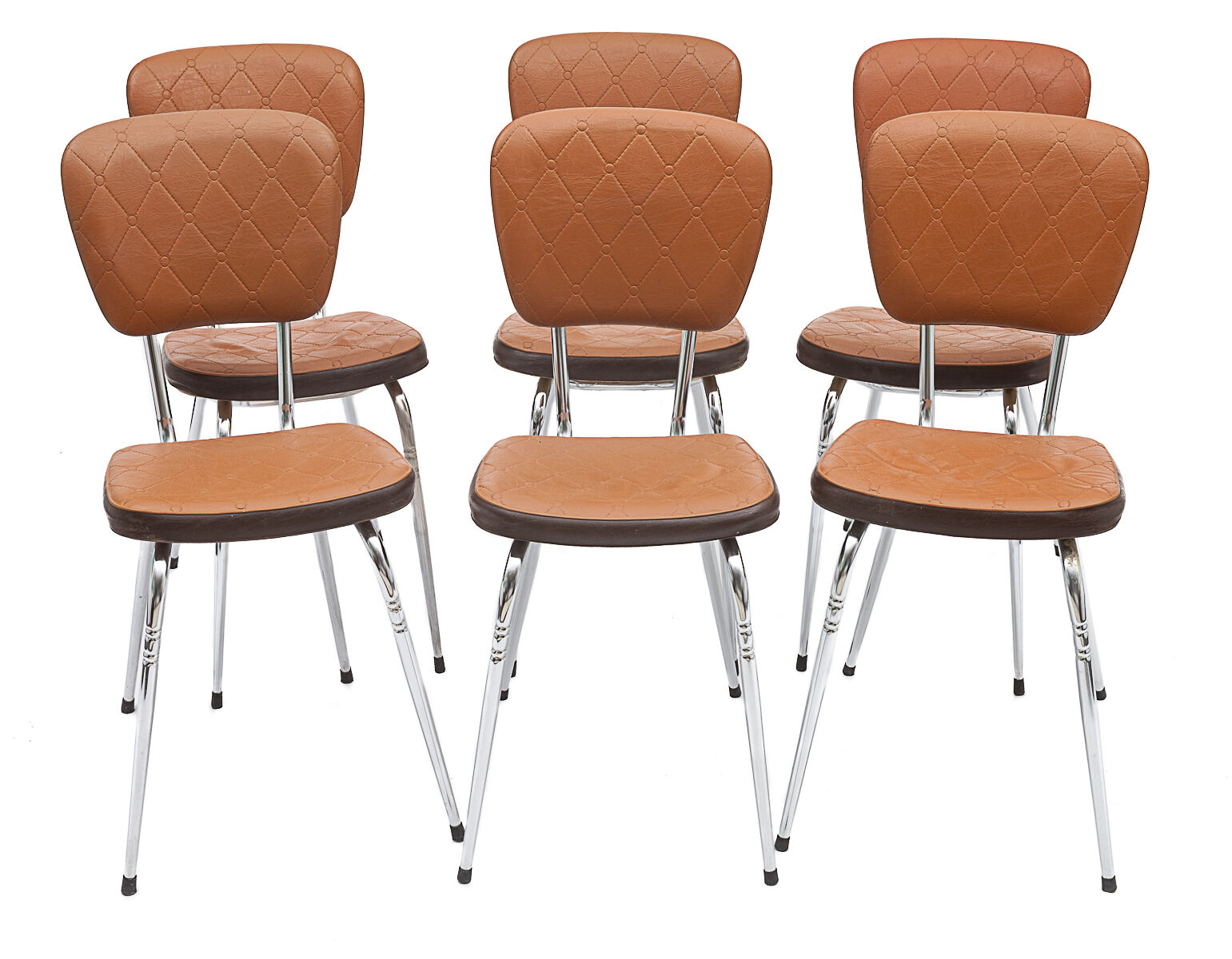 Set of 6 vintage kitchen chairs, 1970