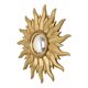 Vintage Gold Sunburst Convex Mirror 54cm