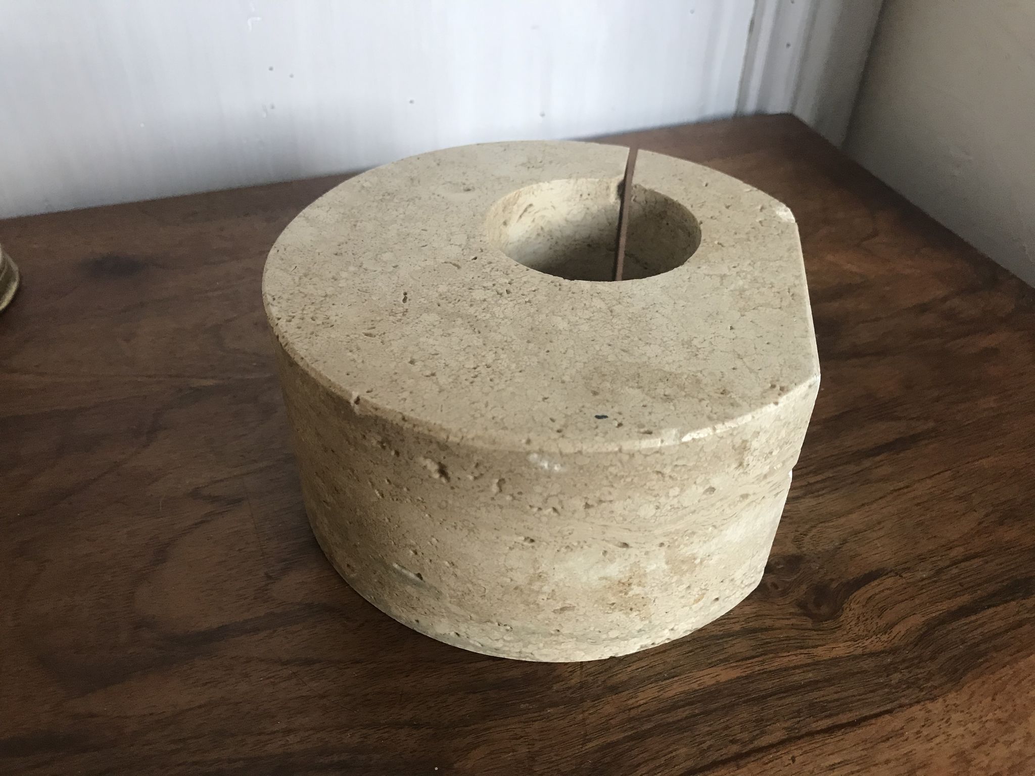Travertine bookends