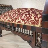 19th-Century Bench in Exotic Wood, 1890s