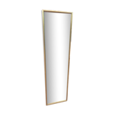 Miroir entre-deux Louis XVI à perles doré - 135x37cm