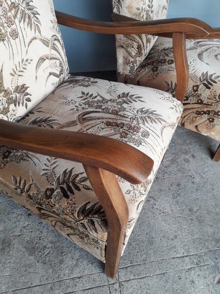 Pair of armchairs toads ep art deco 1930/40