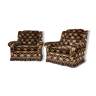 Set de 2 fauteuils en tissu