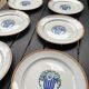 6 dessert plates, model 1930, boch la louvière