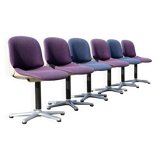 6 Wilkhahn "space age" chairs, circa 1970.