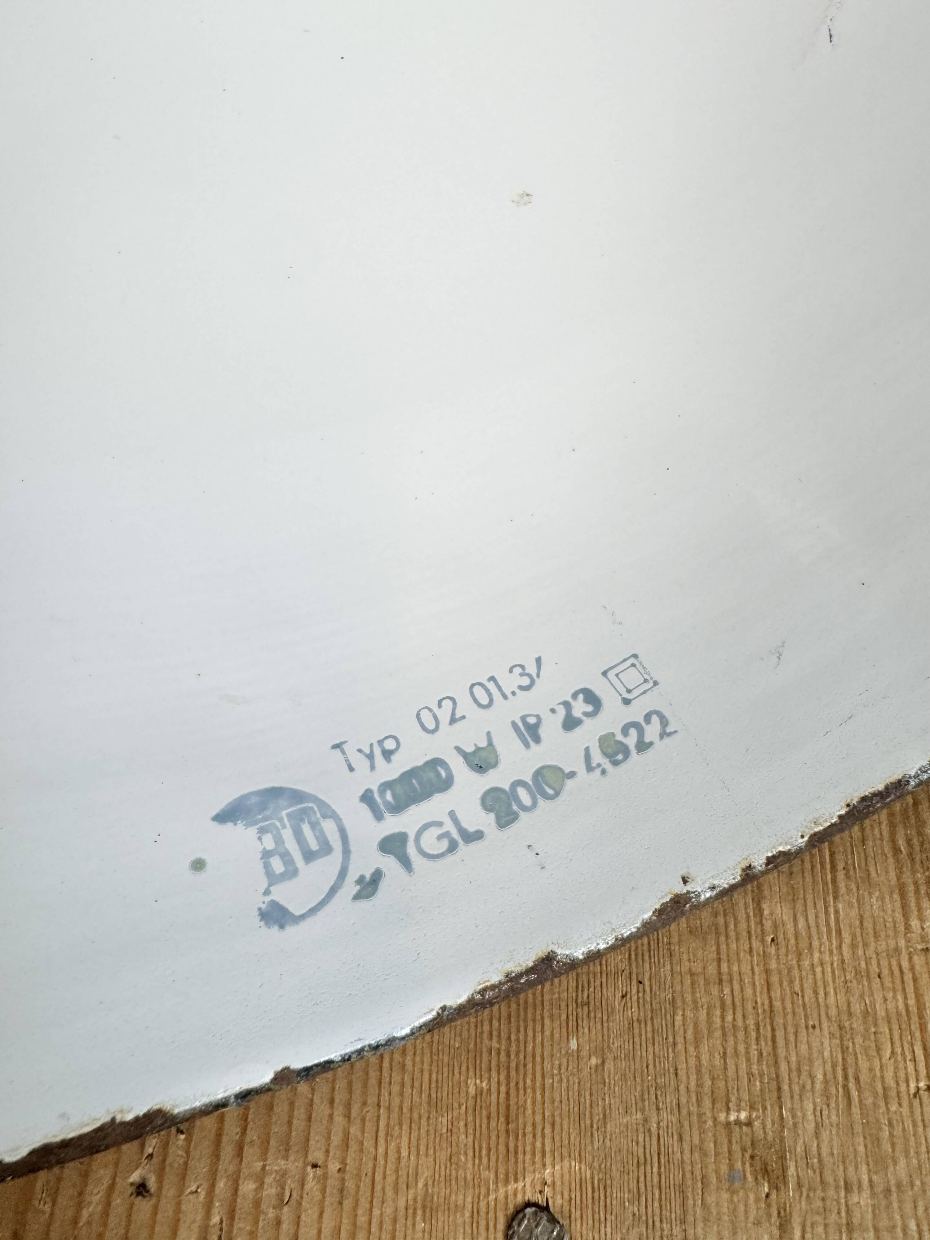 East German Black Enamel Factory Light by Lbd Veb Leuchtenbau Dresden, 1950