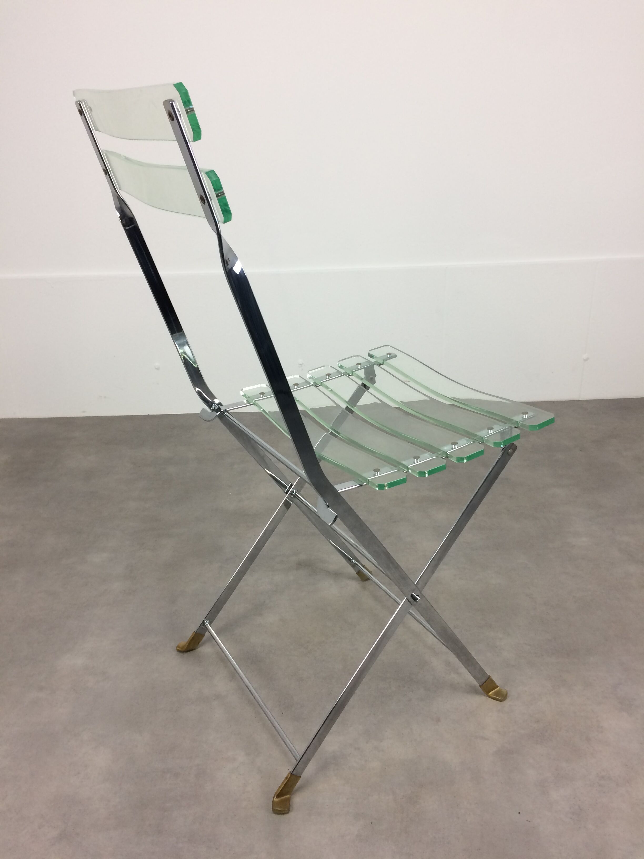 Plexiglas chair by Lebovici and Berthet for Marais International, series "Les Invisibles"