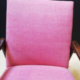 Pair of armchairs pink, czech