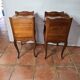 Pair of Louis XV style bedside tables in cherry wood
