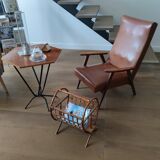 Rattan magazine holders