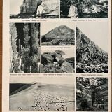 Old map of the geological France of 1945